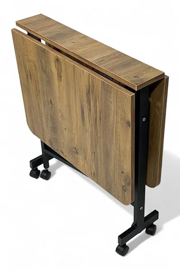 Almira 70x110 Atlantik Çam Açılabilir Katlanabilir Tekerlekli Masa